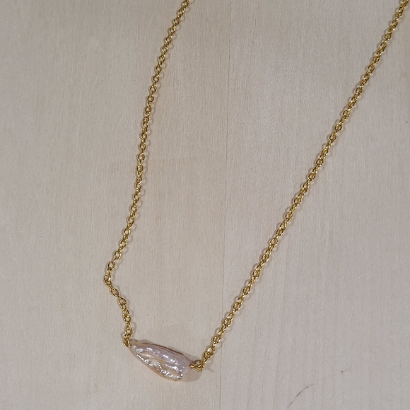 🎉🎉NEW🎉🎉 BEAUTIFUL!! Simple Pink Freshwater Pearl Necklace - Picture 2 of 13